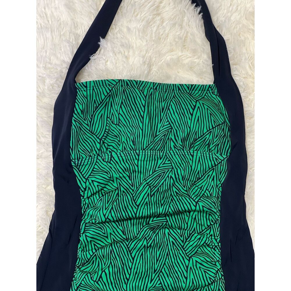 Boden Green and Navy One Piece Swimsuit - Picture 2 of 10